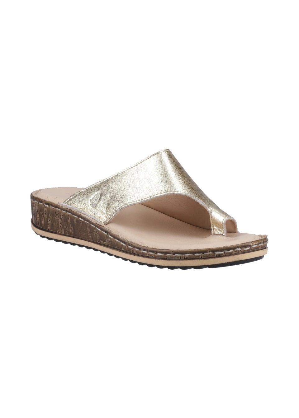 Hush Puppies Gold Elissa Toepost Sandal