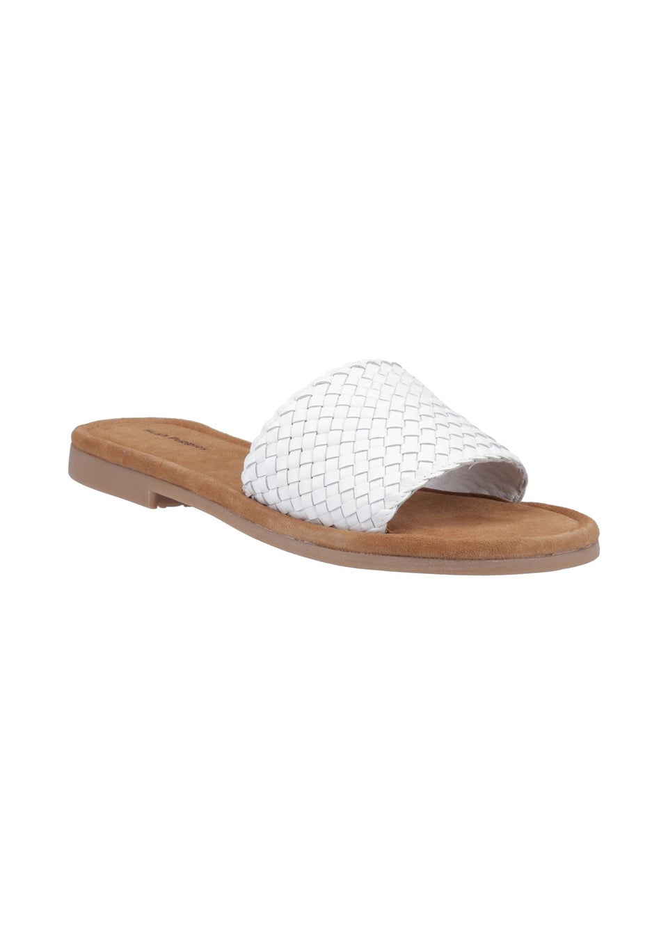 Hush Puppies White Hetty Slide Sandal
