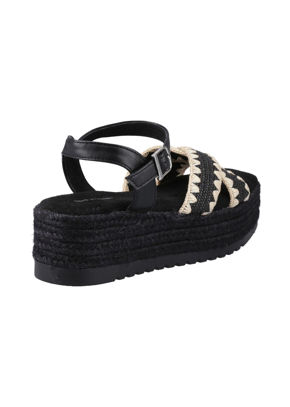 Hush Puppies Black Jemma Espadrille Sandal