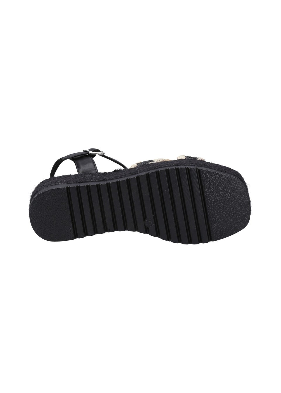 Hush Puppies Black Jemma Espadrille Sandal
