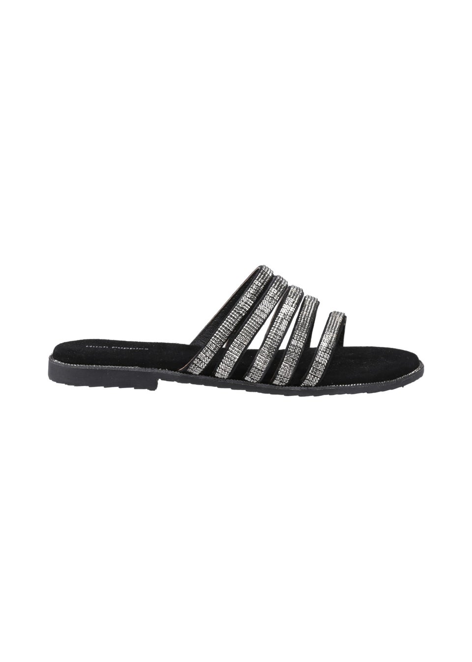 Hush Puppies Black Paris Slide Sandal