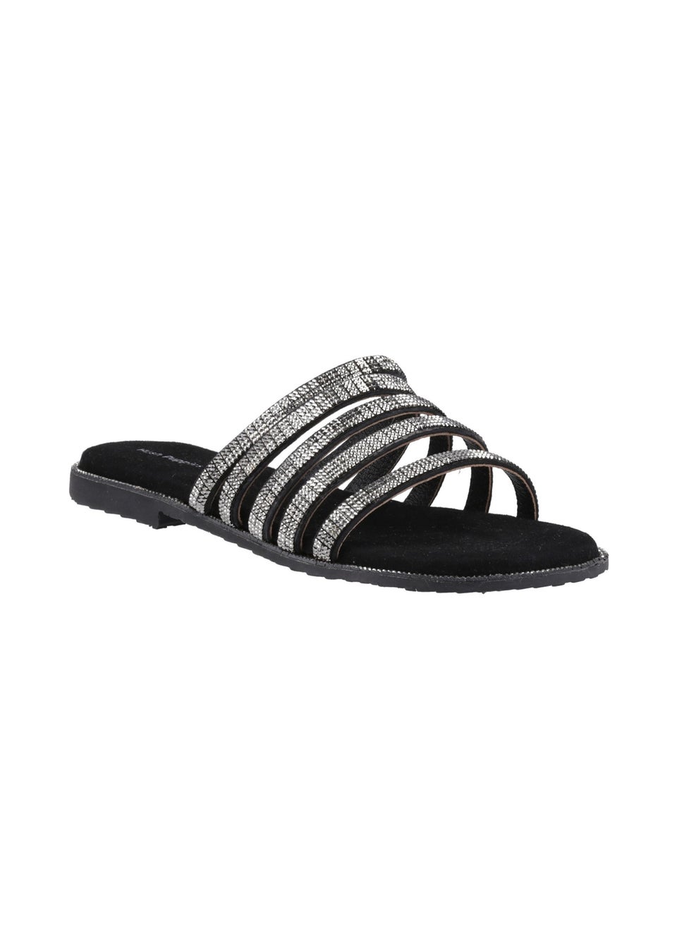Hush Puppies Black Paris Slide Sandal