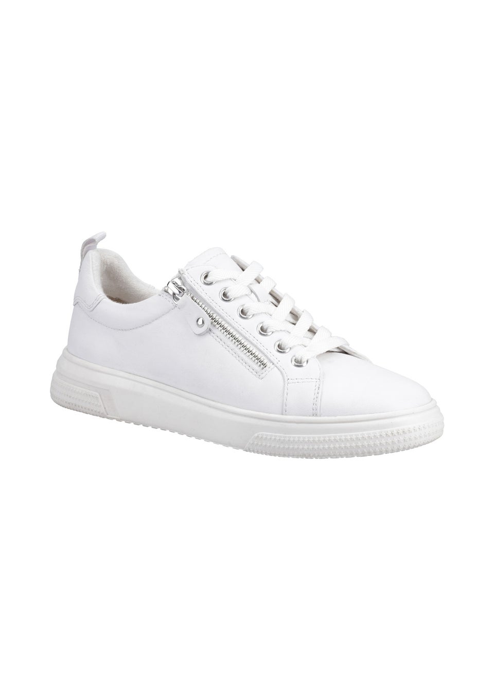 Hush Puppies White Martha Trainer