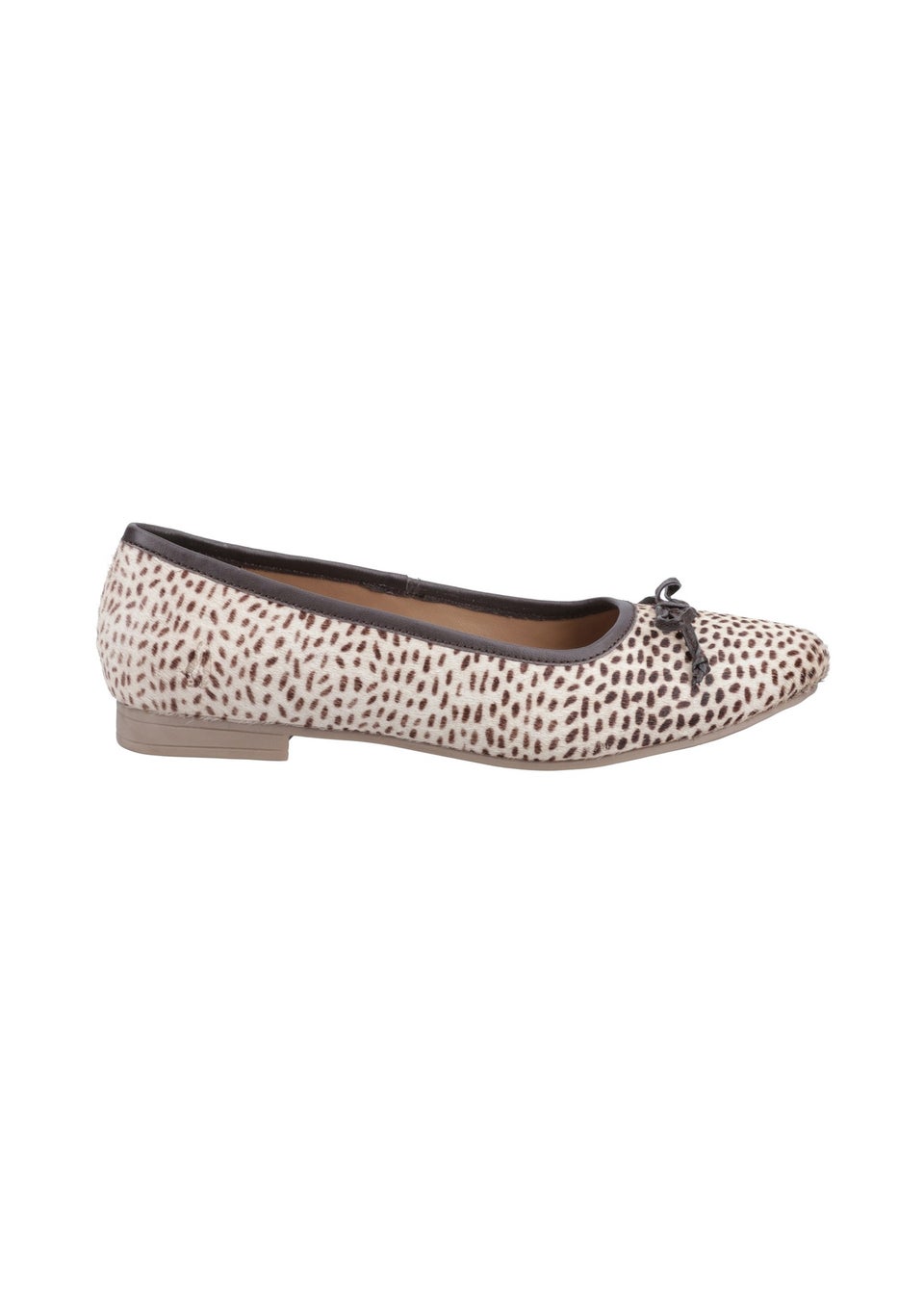 Hush Puppies Off White Naomi Suede Ballet