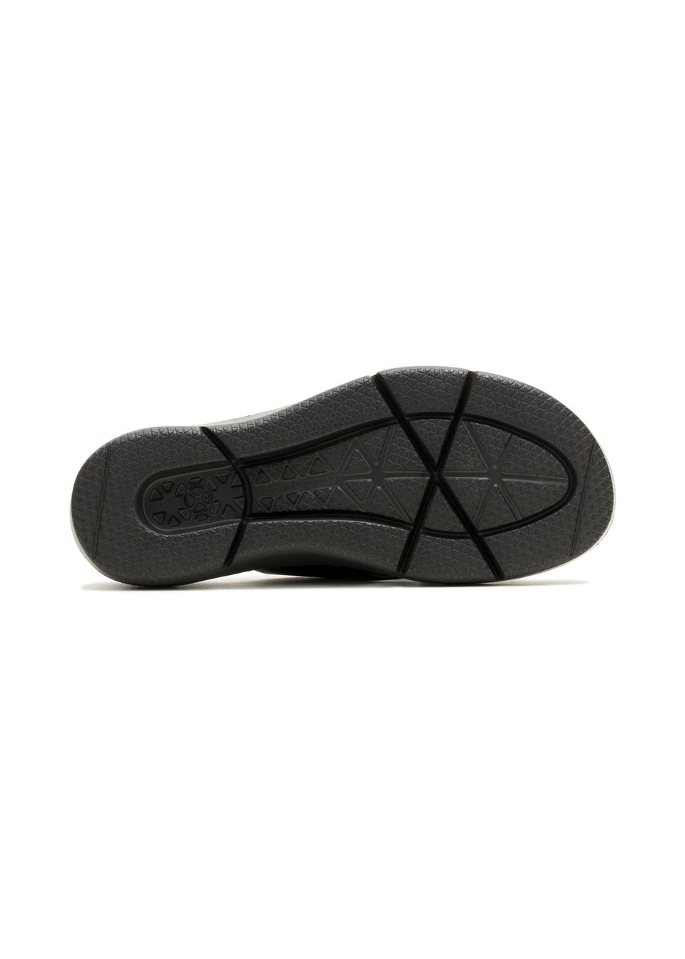 Hush Puppies Black Uplift Crossover Slide