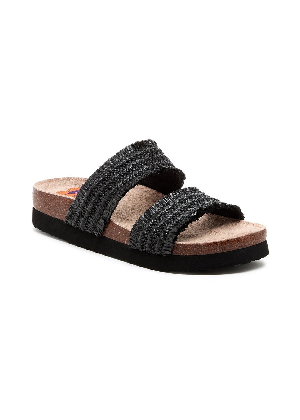 Rocket Dog Black Aruba Raffia Sandal