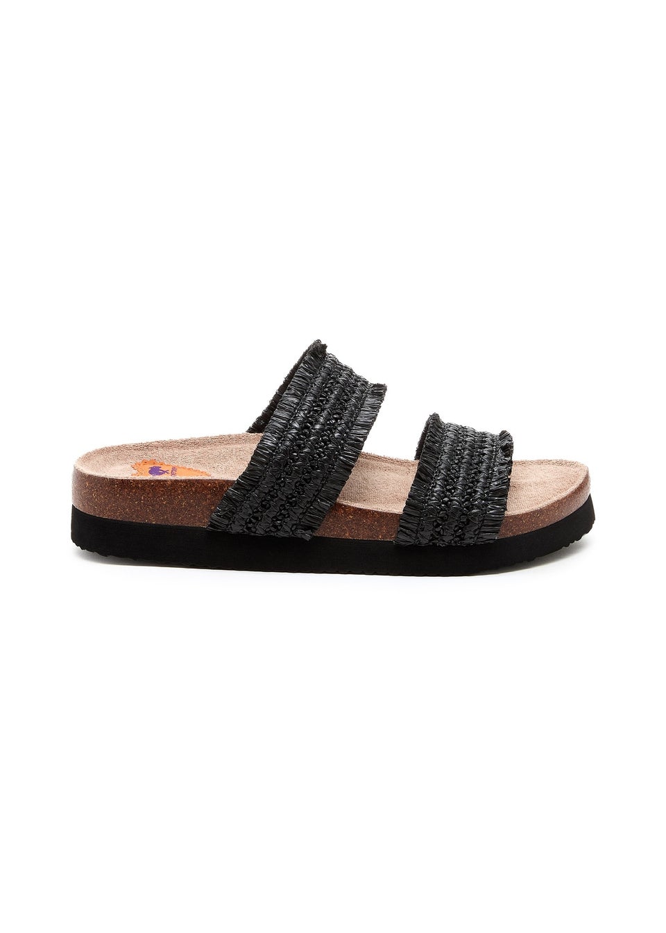 Rocket Dog Black Aruba Raffia Sandal