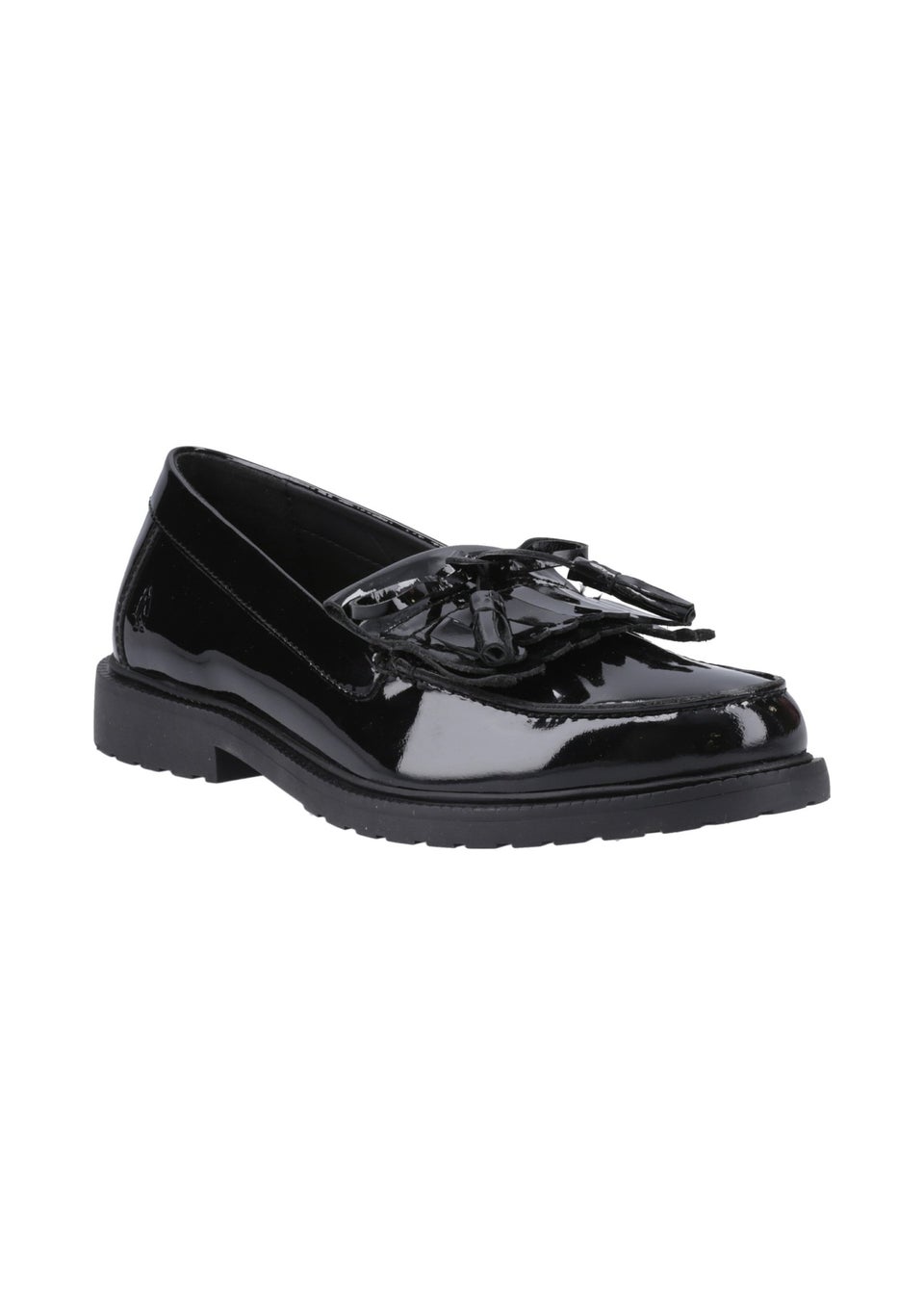 Hush Puppies Black Verity Kiltie Loafer Patent