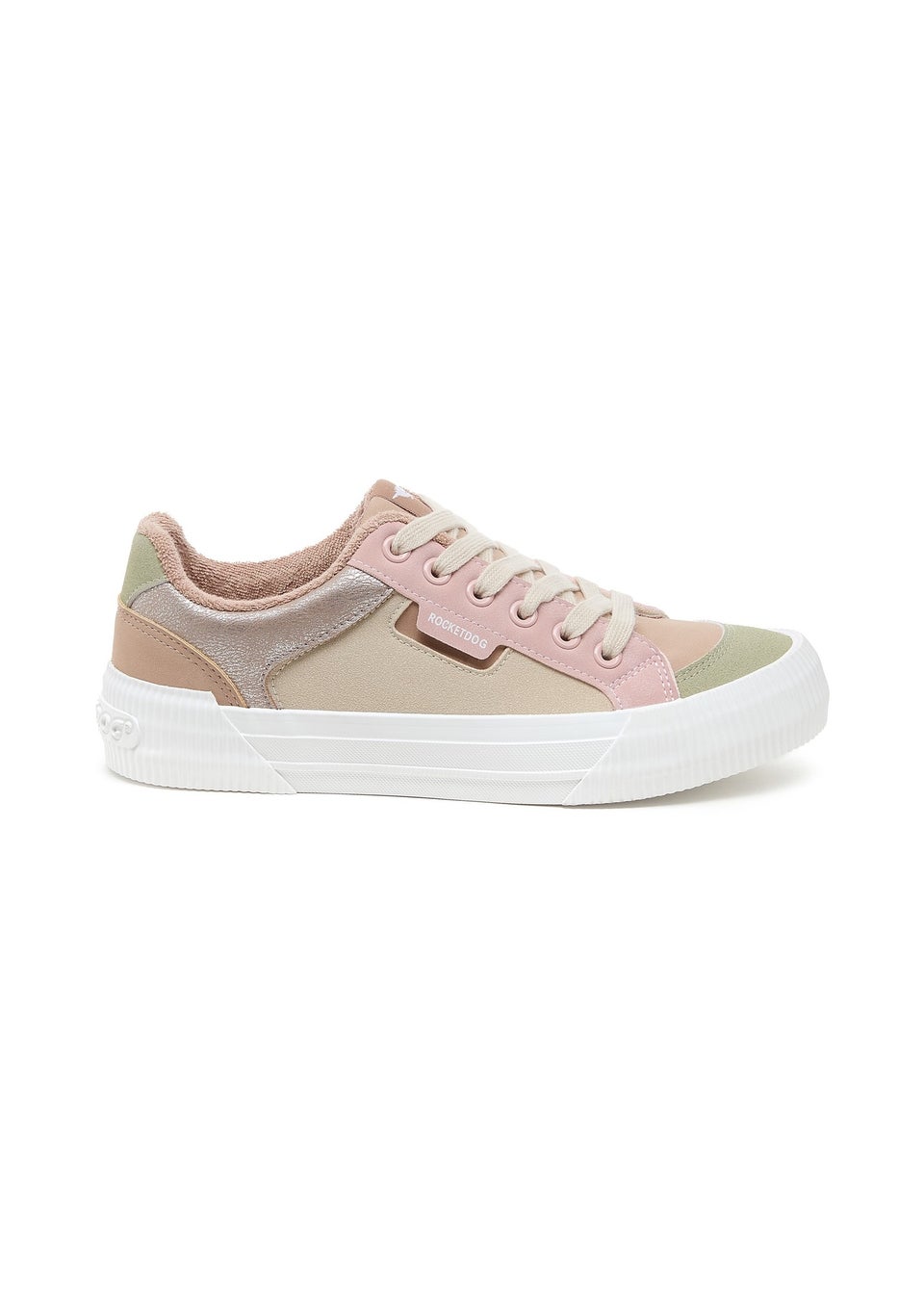 Rocket Dog Taupe Cheery Blocked Trainer