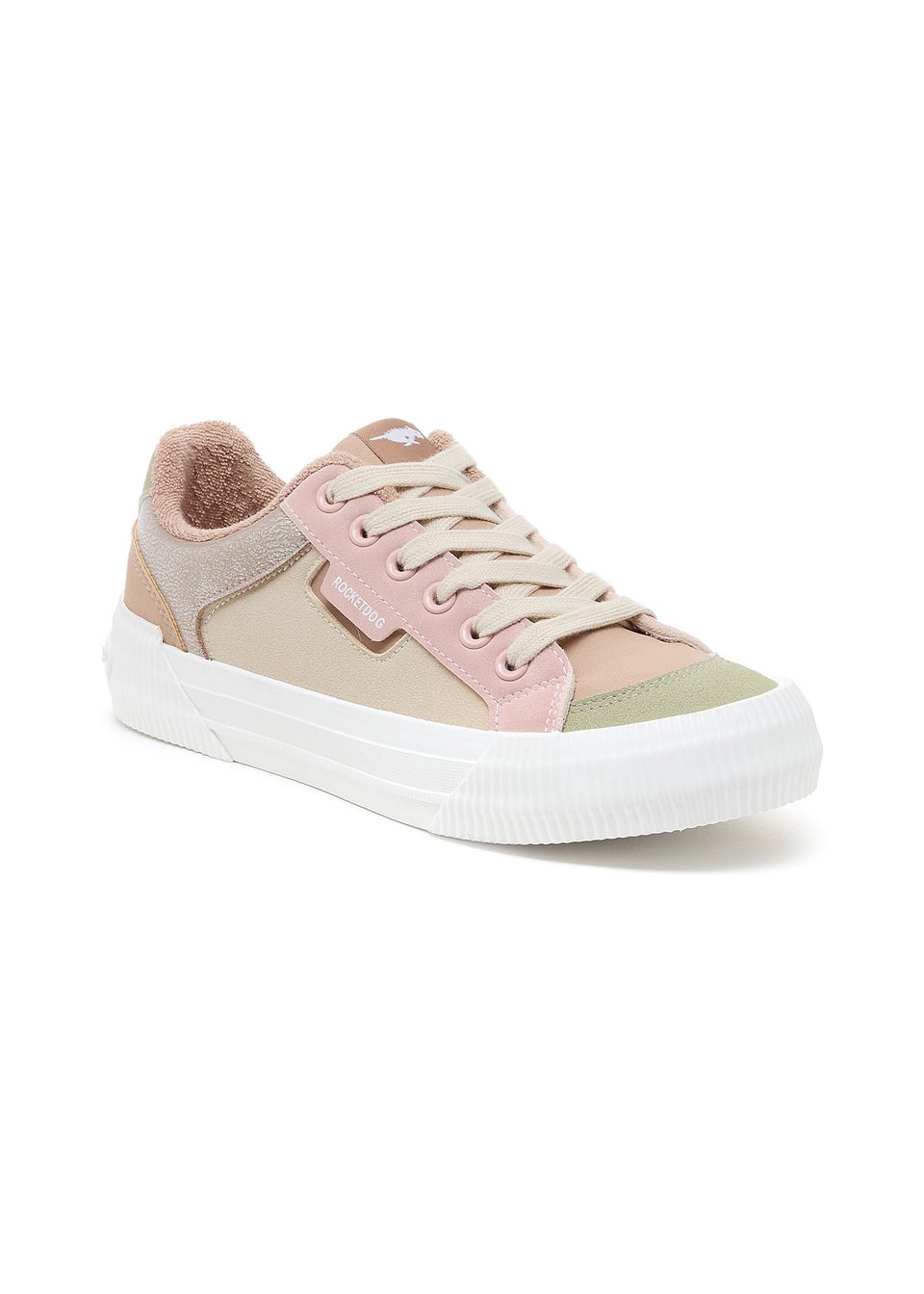 Rocket Dog Taupe Cheery Blocked Trainer