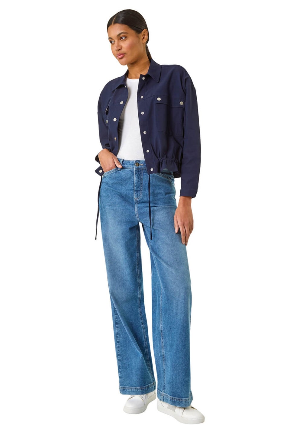 Roman Navy Utility Collared Pocket Jacket