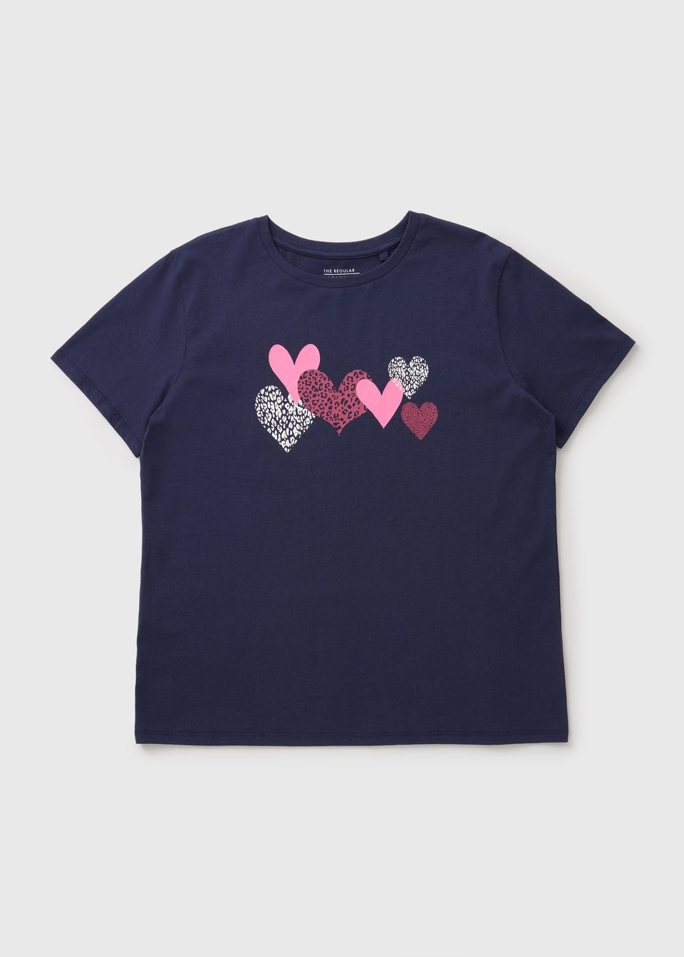 Navy Heart Graphic T-Shirt