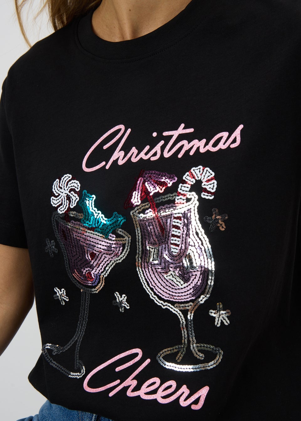 Black Christmas Cheers T-Shirt