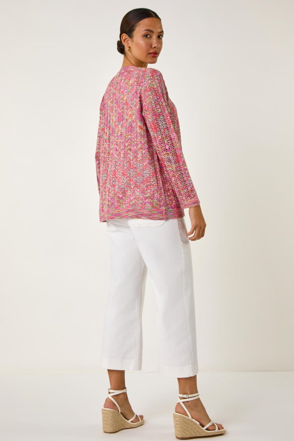 Roman Multi Space Dye Knit Cardigan
