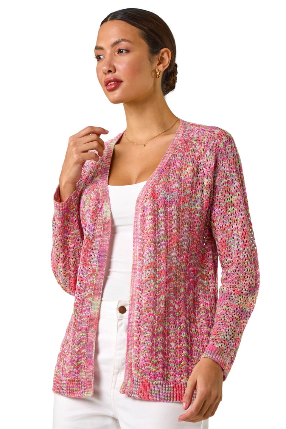Roman Multi Space Dye Knit Cardigan