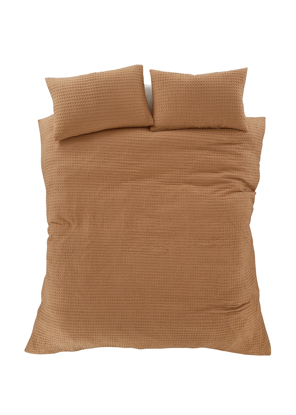 Pineapple Elephant Caramel Muscat Waffle Duvet Cover Set
