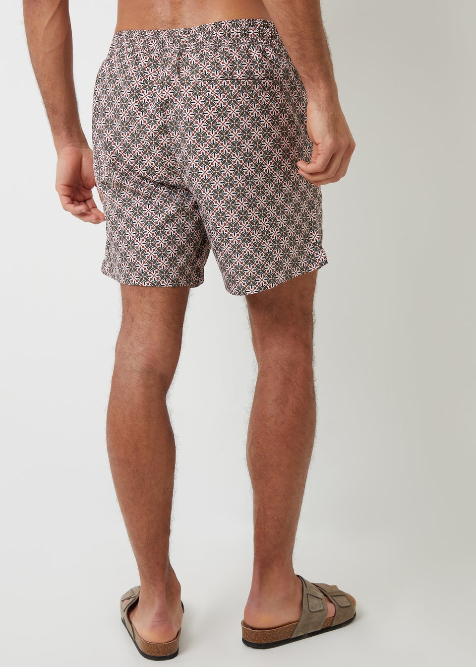 Threadbare Navy 2 Pack Geometric Floral Print Swim Shorts
