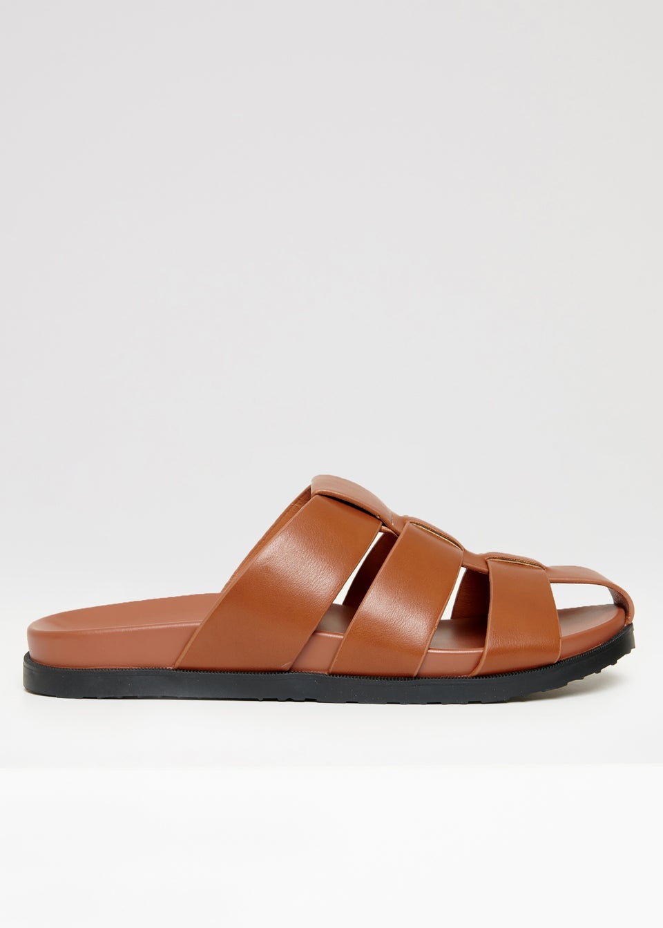 Threadbare Tan Gladiator Slip-On Sandals
