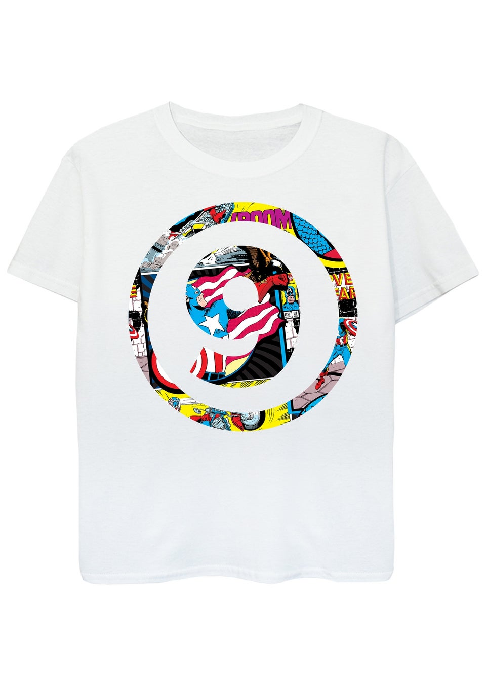 Marvel Comics 9th Birthday Kids White Graphic T-Shirt (7-11 Years)