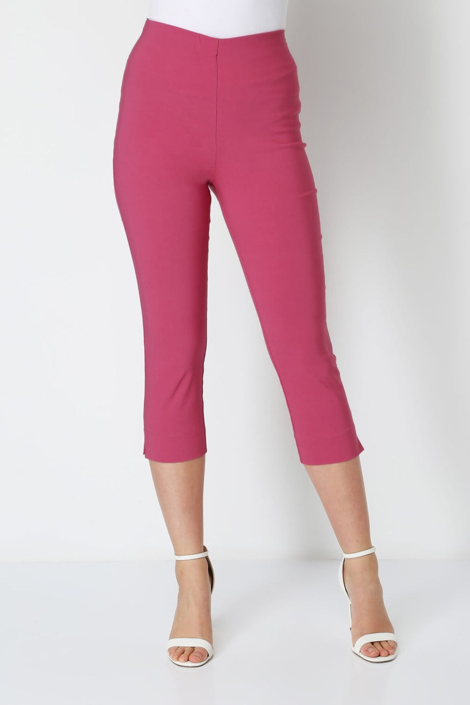 Roman Pink Cropped Stretch Trouser