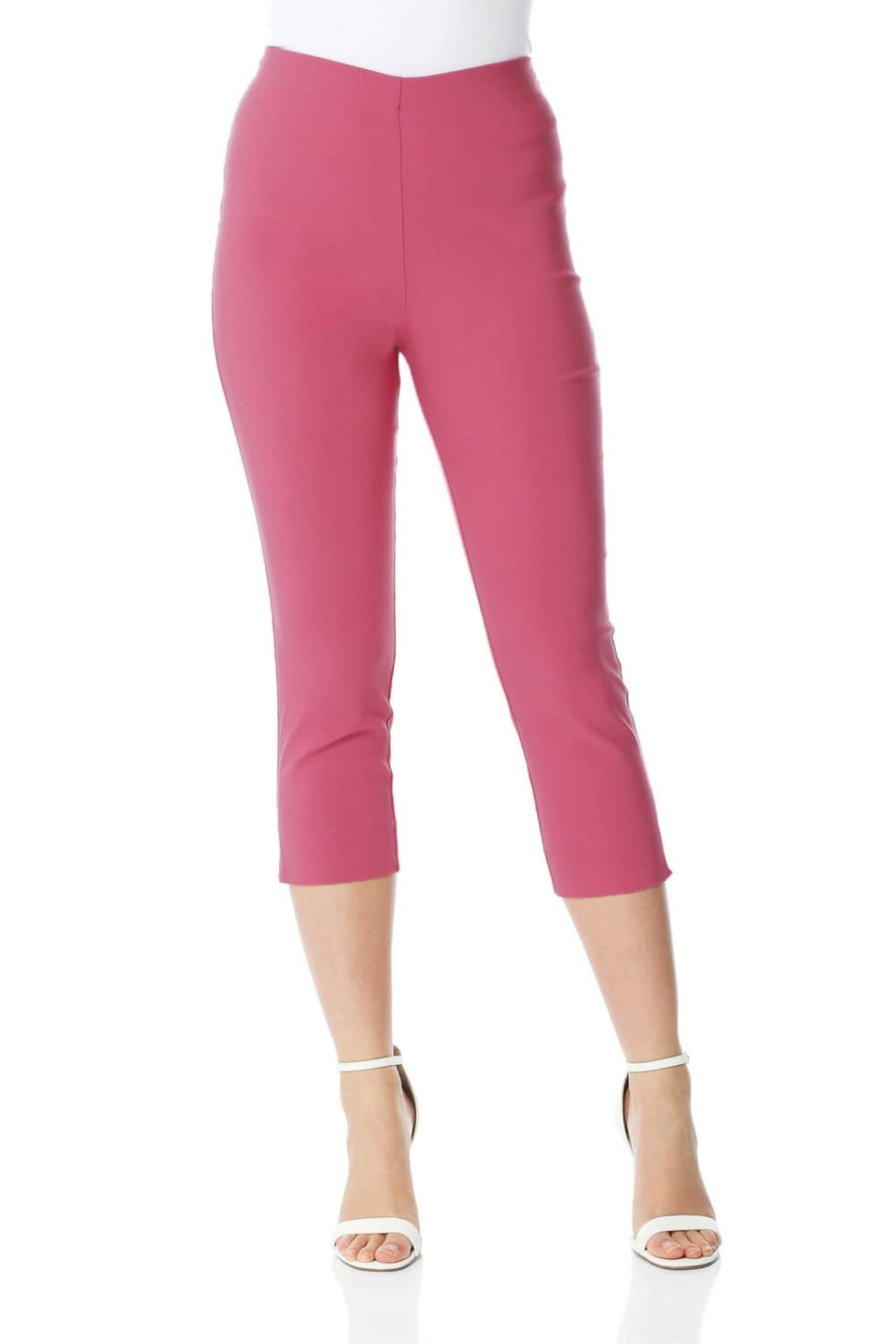 Roman Pink Cropped Stretch Trouser