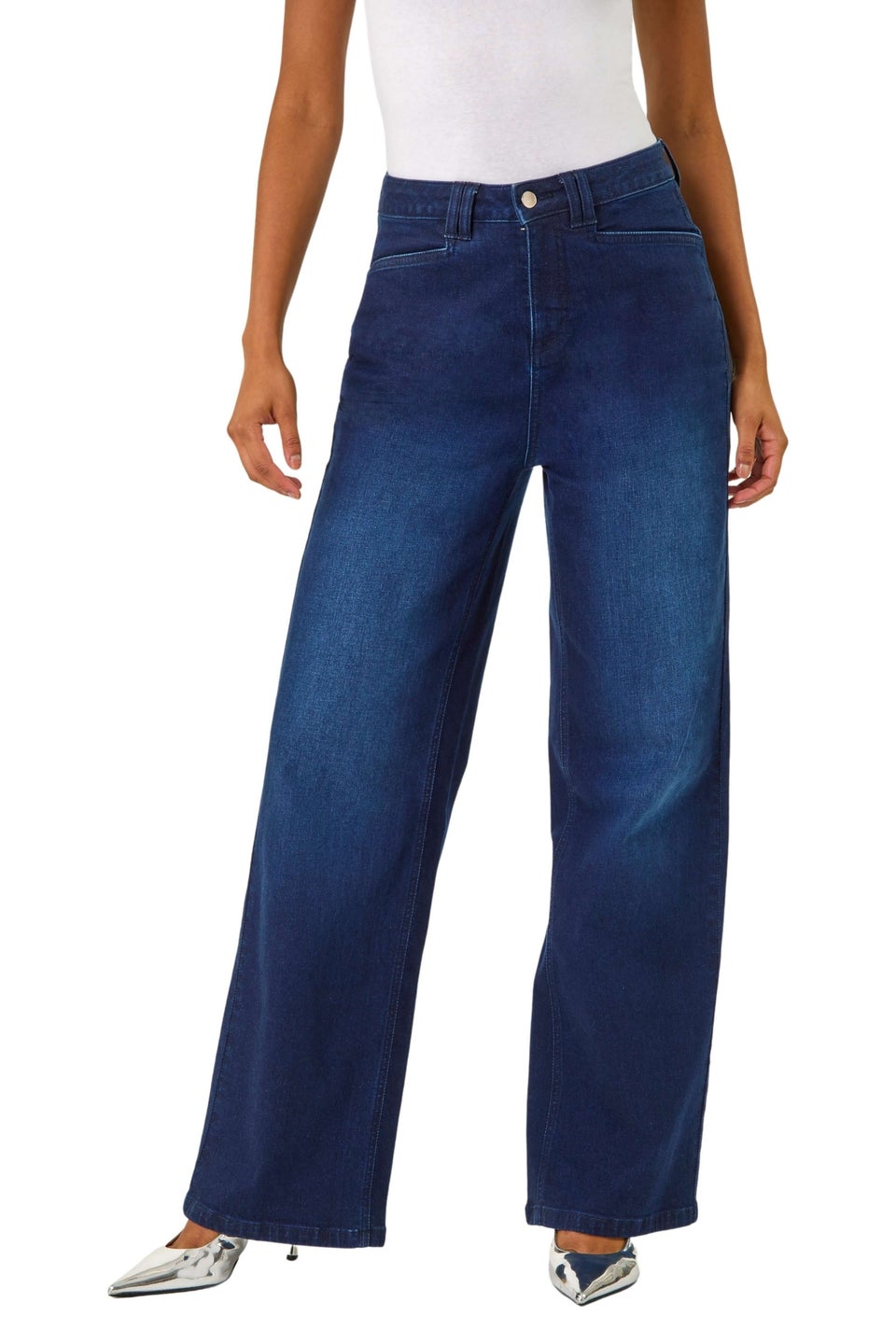 Dusk Indigo Dusk Denim Stretch Wide Leg Jeans