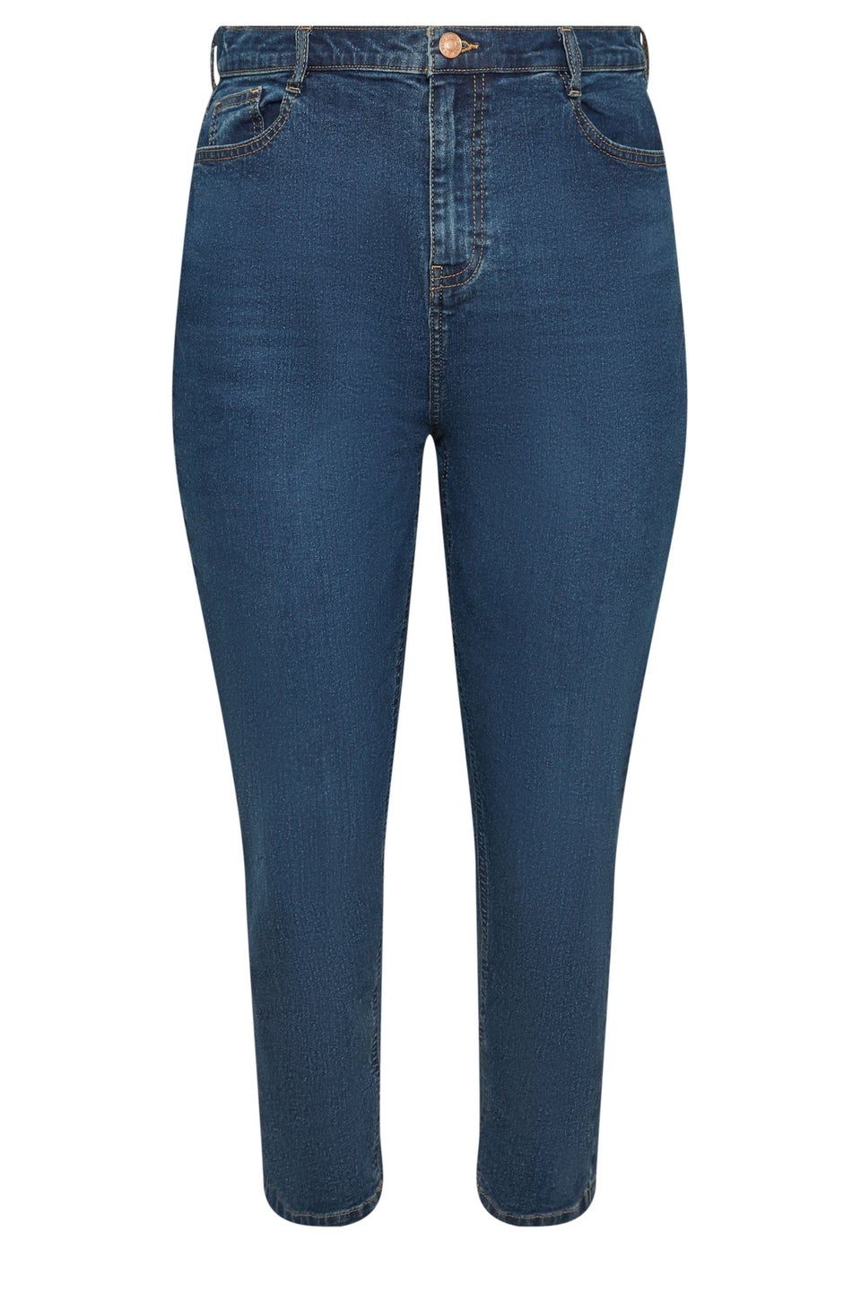 Yours Curve Mid Blue Mom Jeans