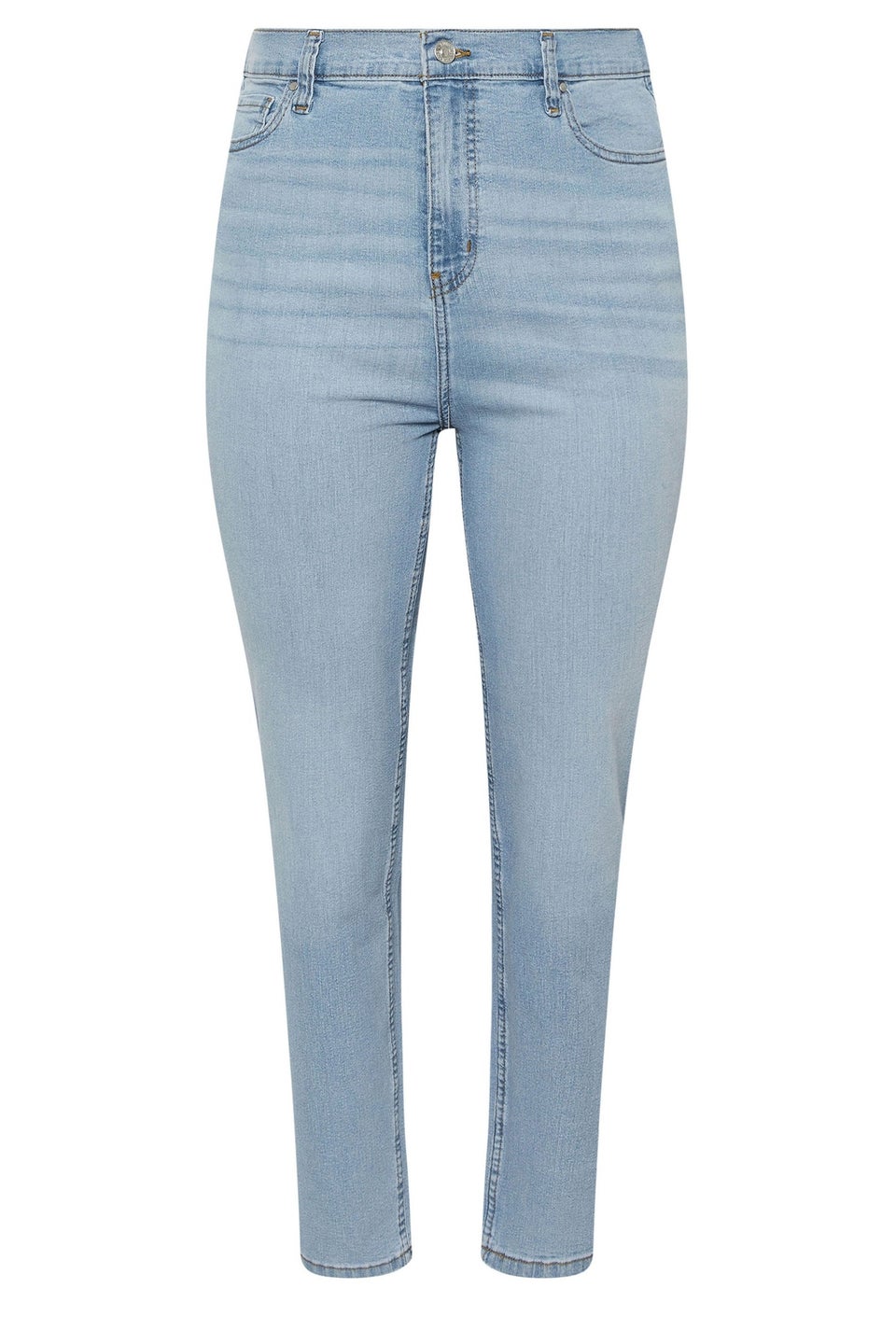 Yours Curve Light Blue Straight Leg Ruby Jeans