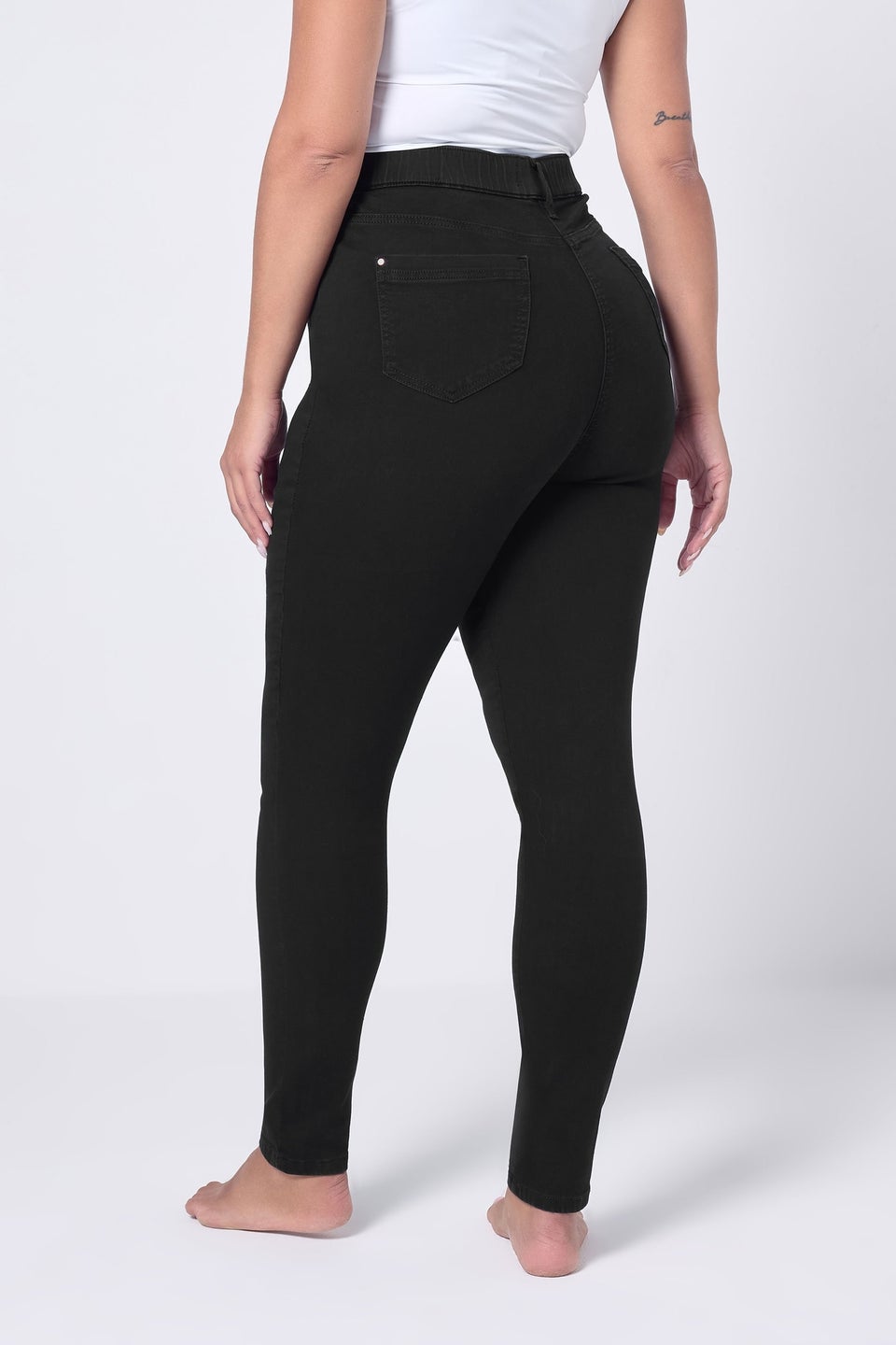 Yours Curve Black Stretch Skinny AVA Jeans