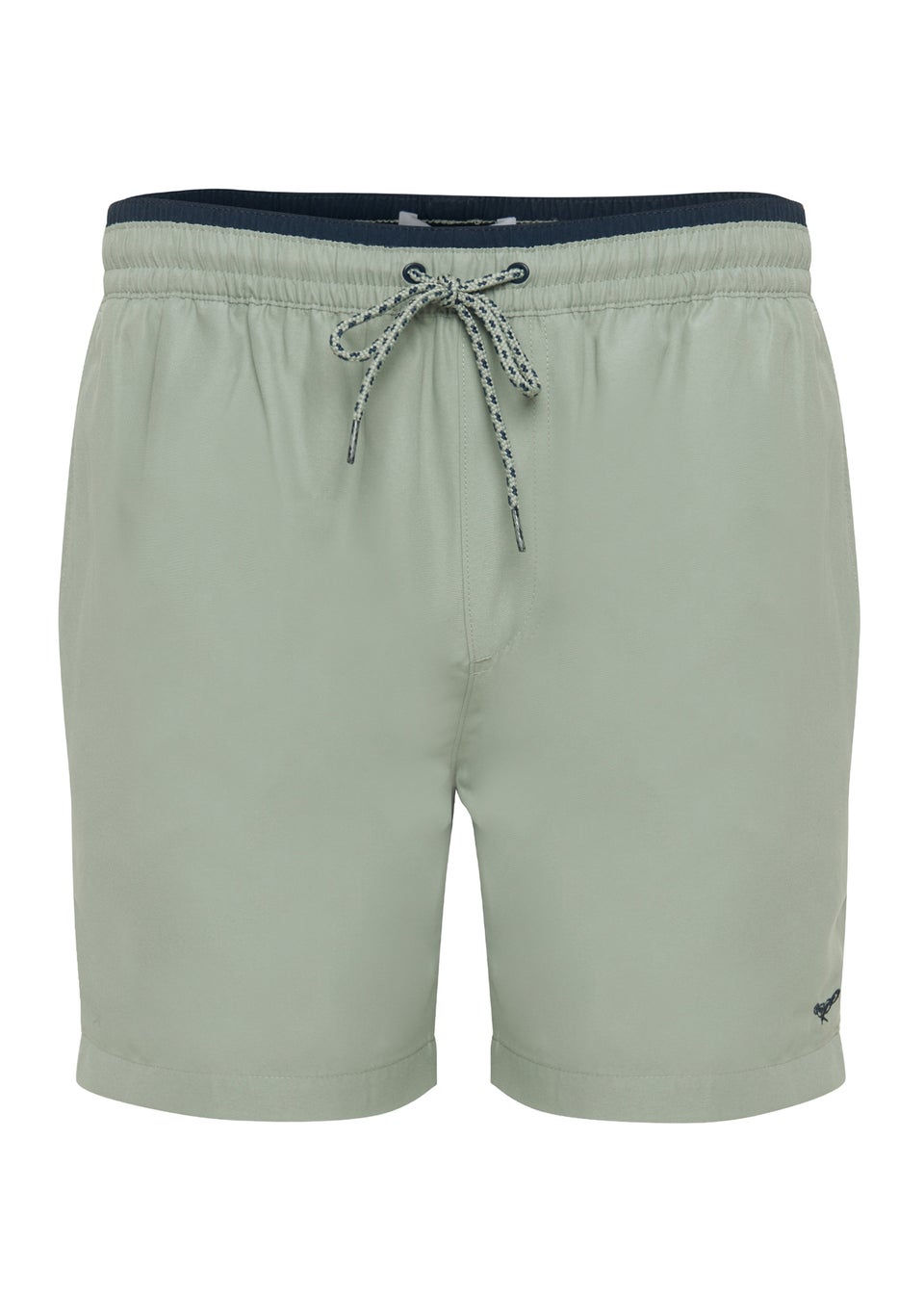 Threadbare Soft Green Contrast Logo Swim Shorts