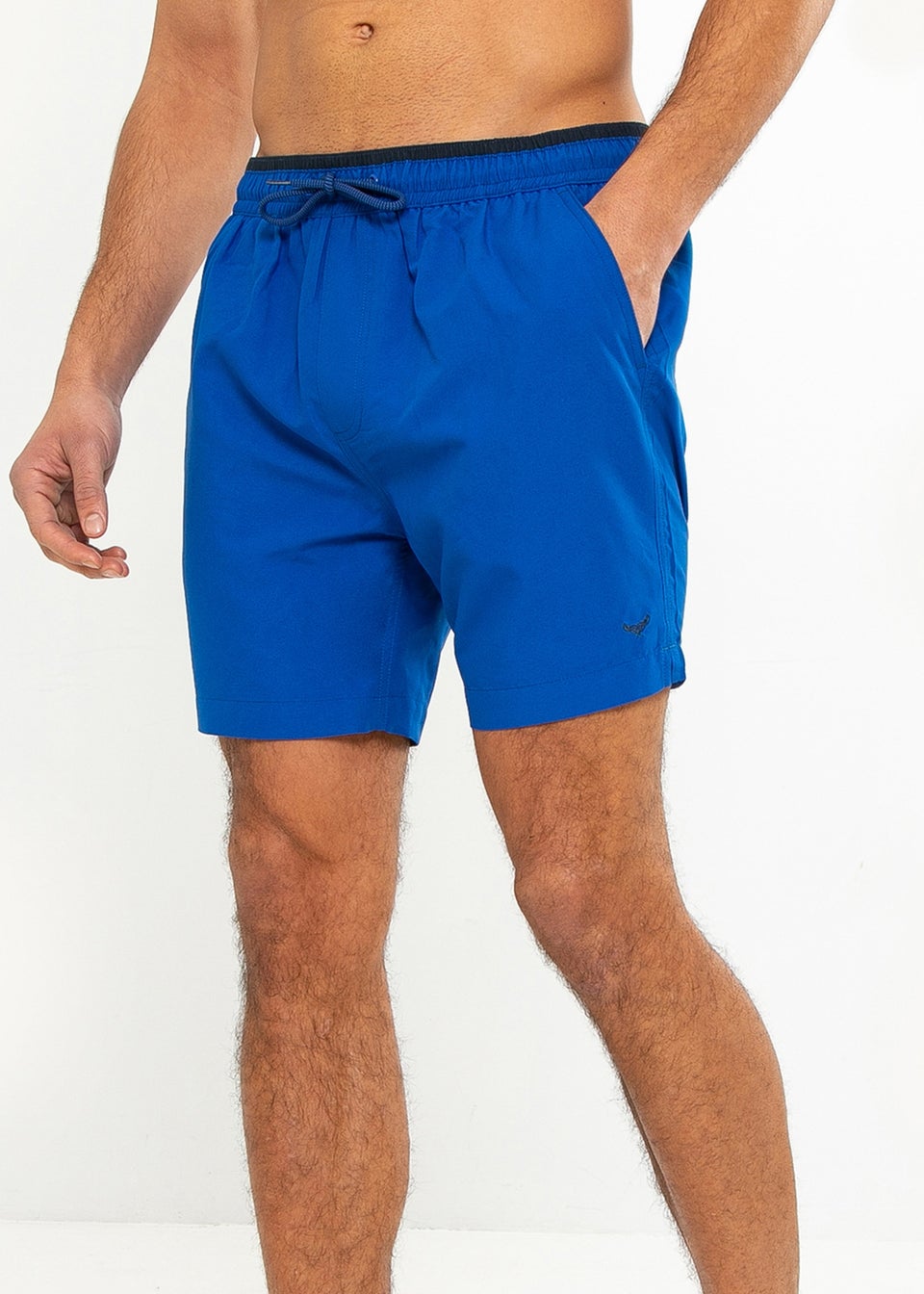 Threadbare Cobalt Contrast Logo Swim Shorts