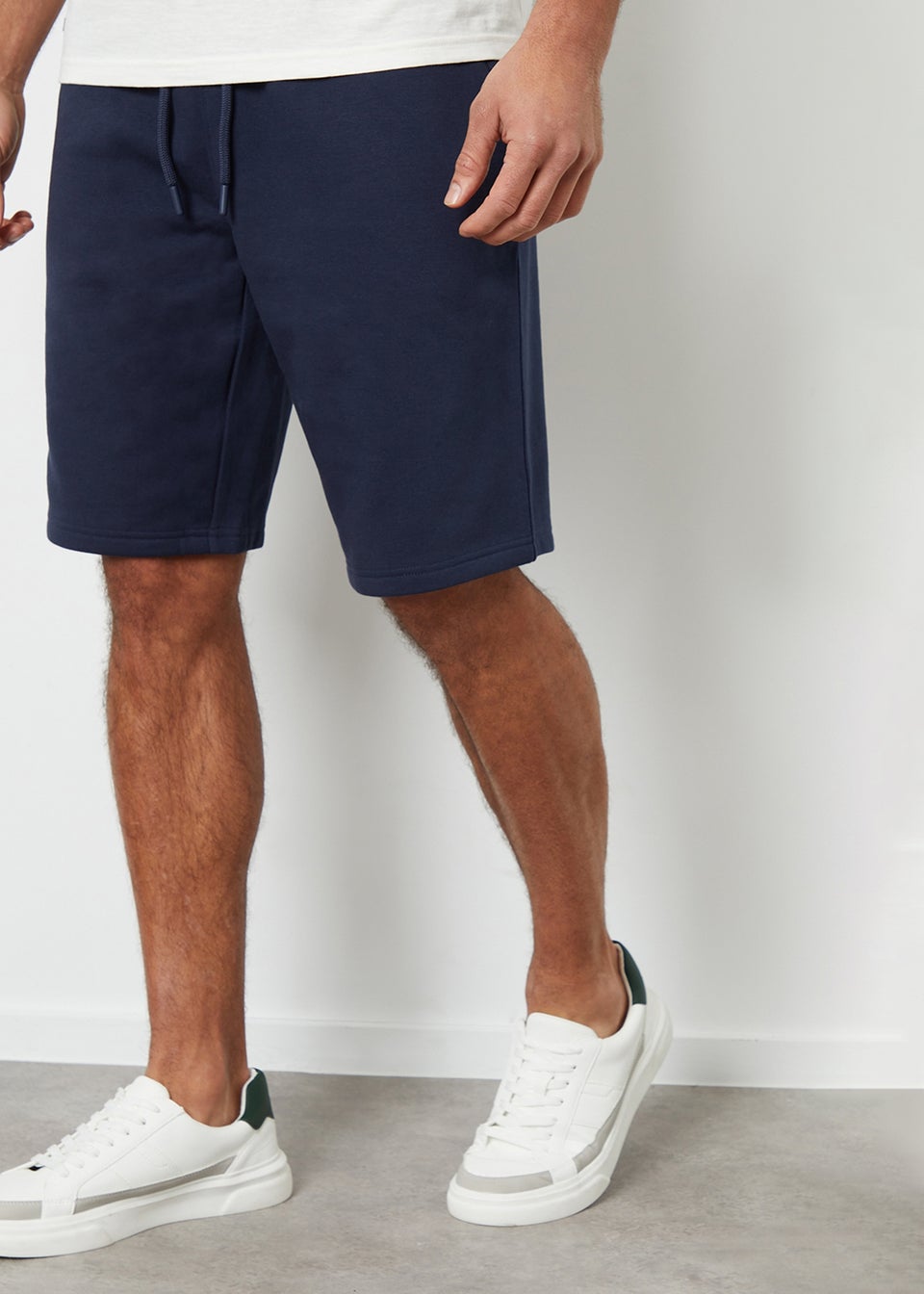 Threadbare Black  Wiki Knee Length Fleece Sweat Shorts
