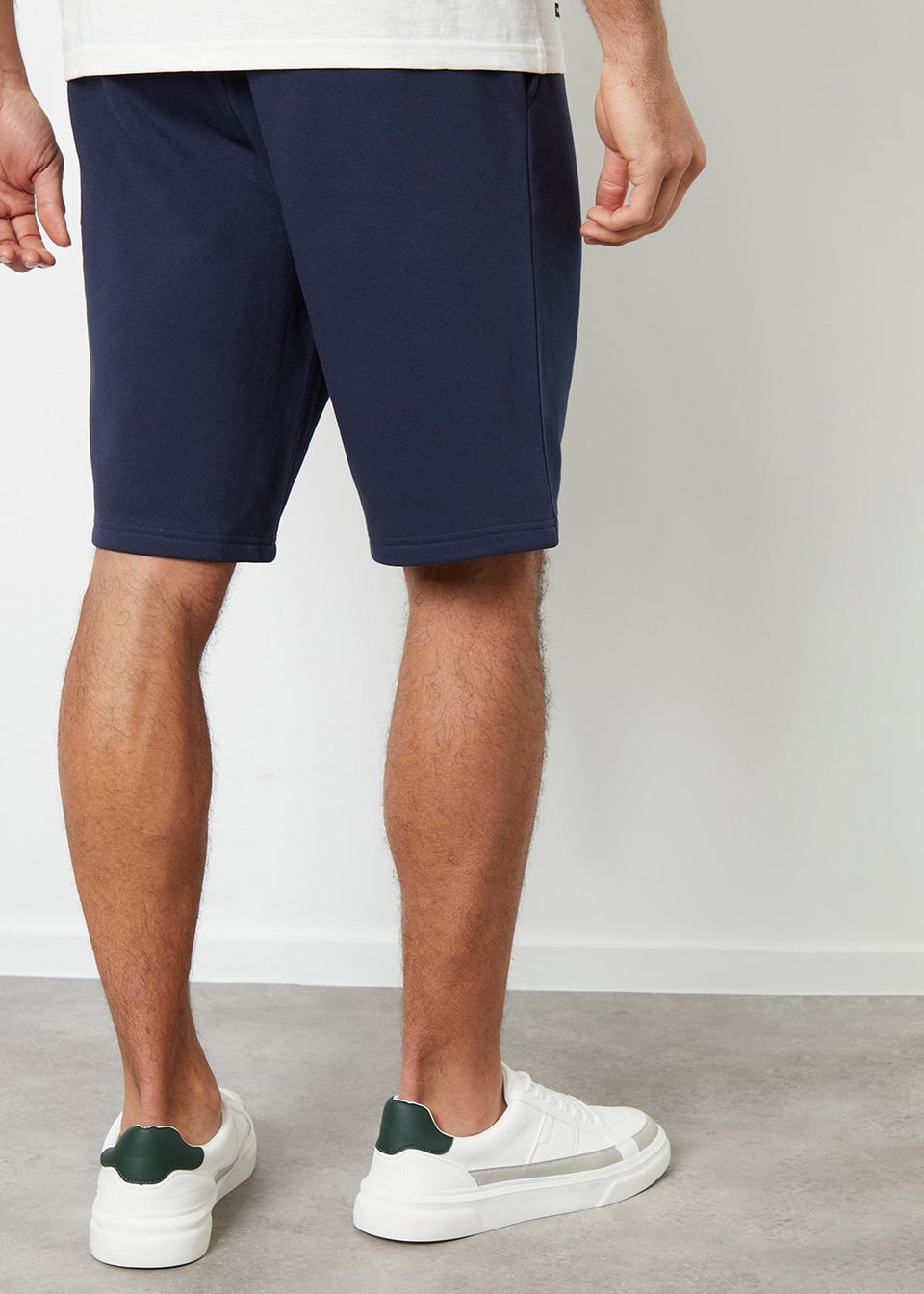 Threadbare Black  Wiki Knee Length Fleece Sweat Shorts