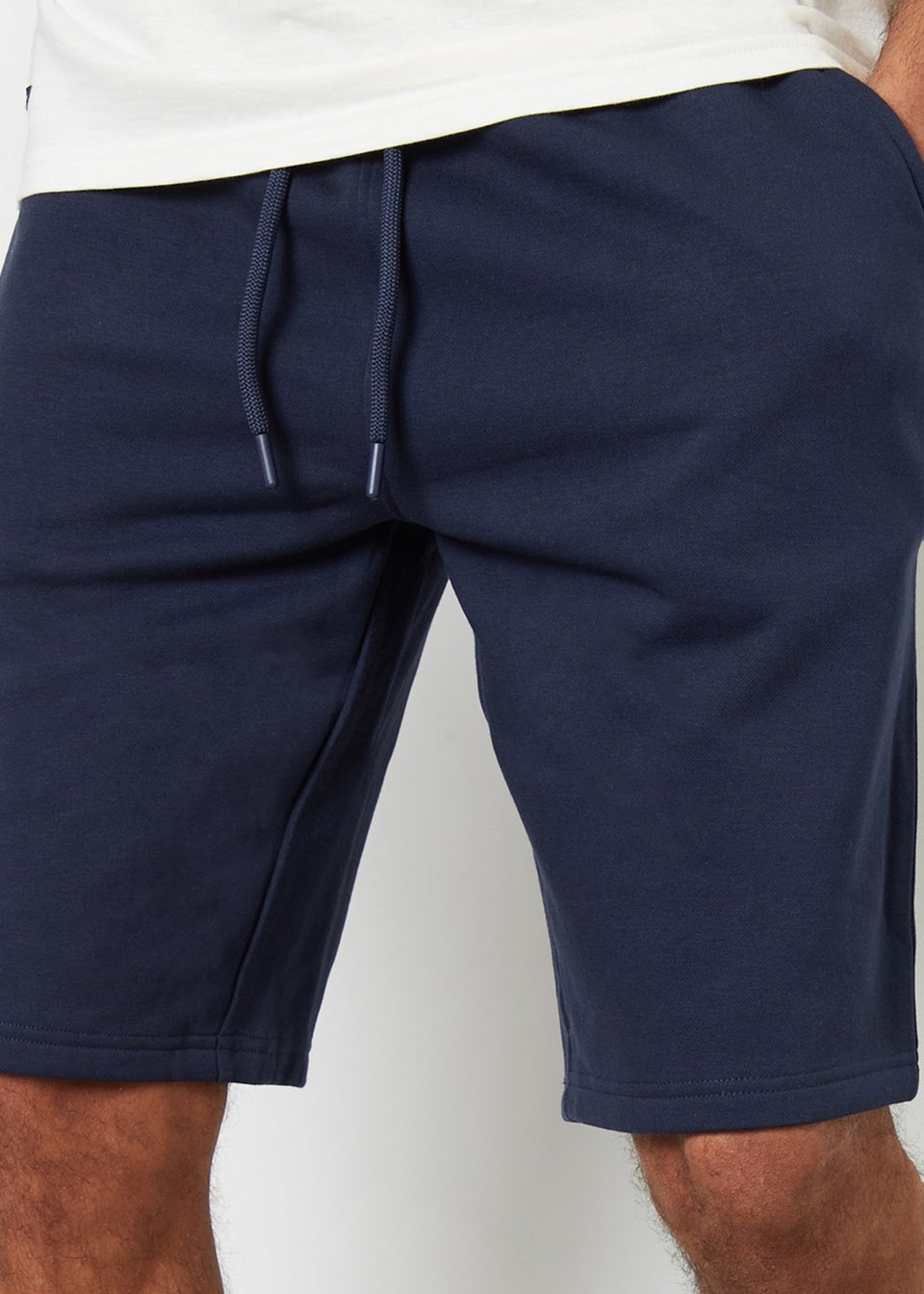Threadbare Black  Wiki Knee Length Fleece Sweat Shorts