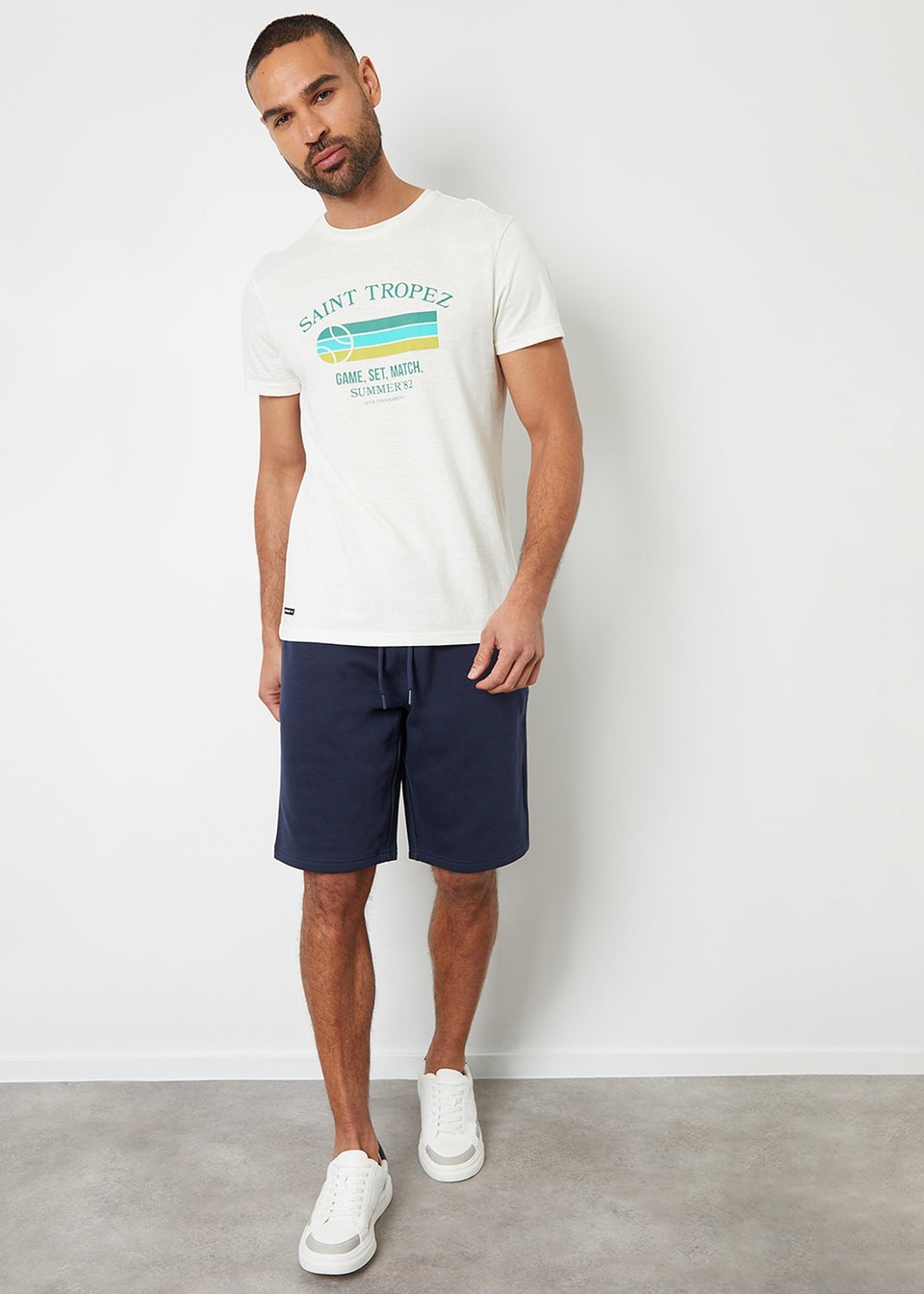 Threadbare Black  Wiki Knee Length Fleece Sweat Shorts