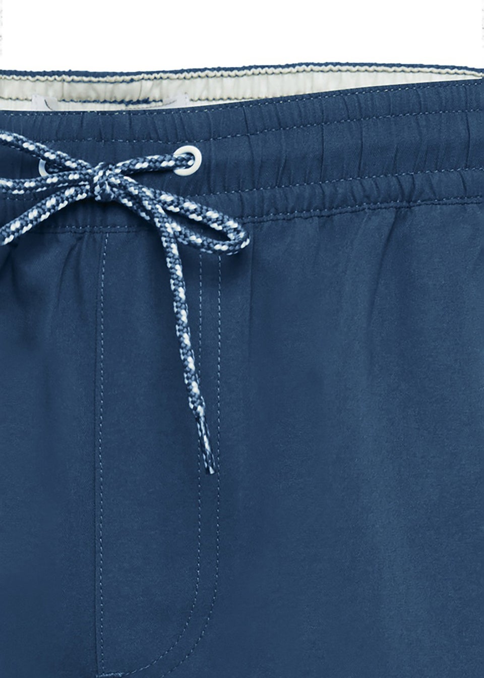 Threadbare Blue Swim Shorts with Contrast Piping