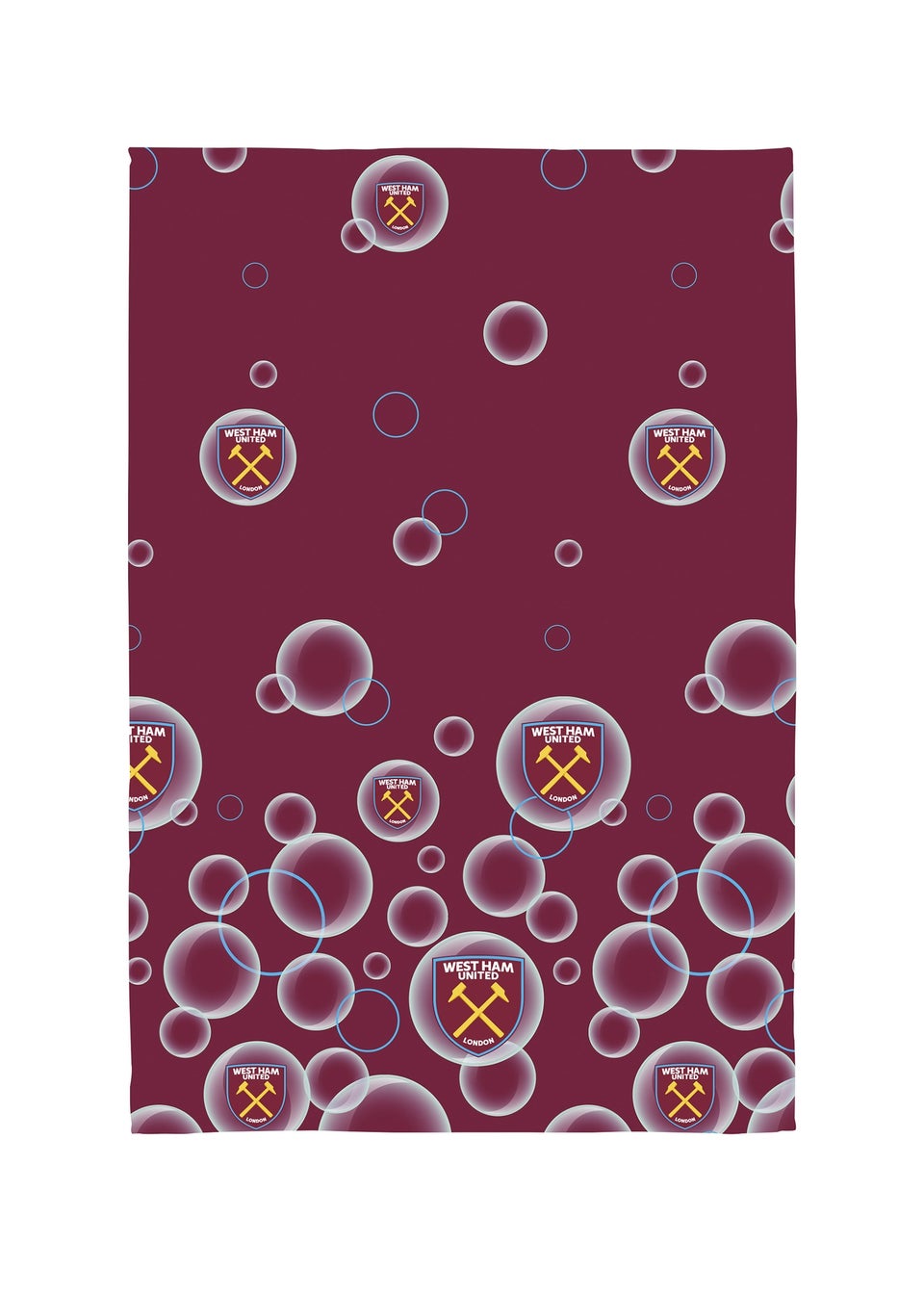 West Ham United FC Maroon Fleece Blanket