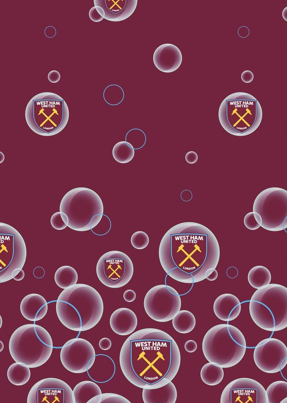 West Ham United FC Maroon Fleece Blanket