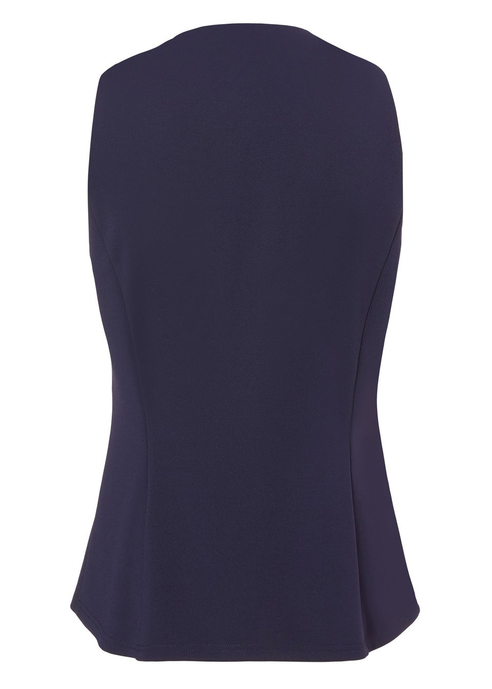 Quiz Navy Button Front Waistcoat