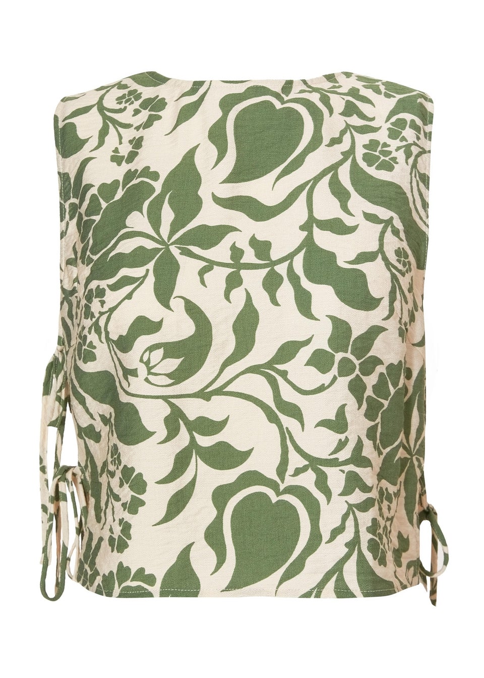 Quiz Multi Tropical Print Crop Top