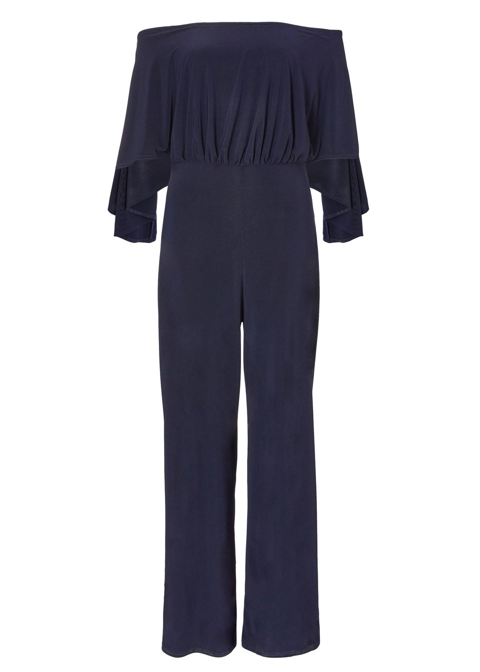 Quiz Navy Bardot Jumpsuit