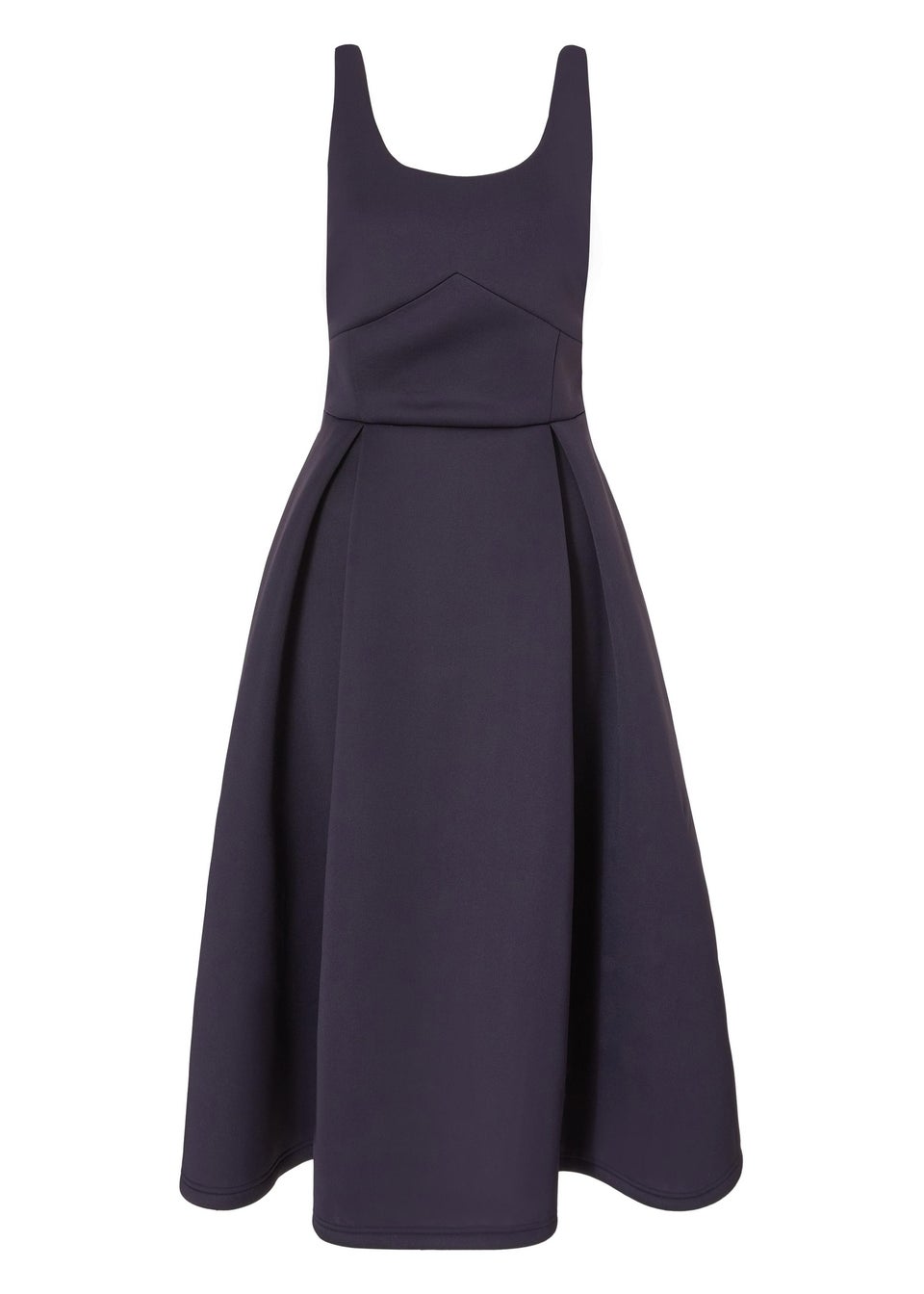 Quiz Navy Bow Back Midi Dress
