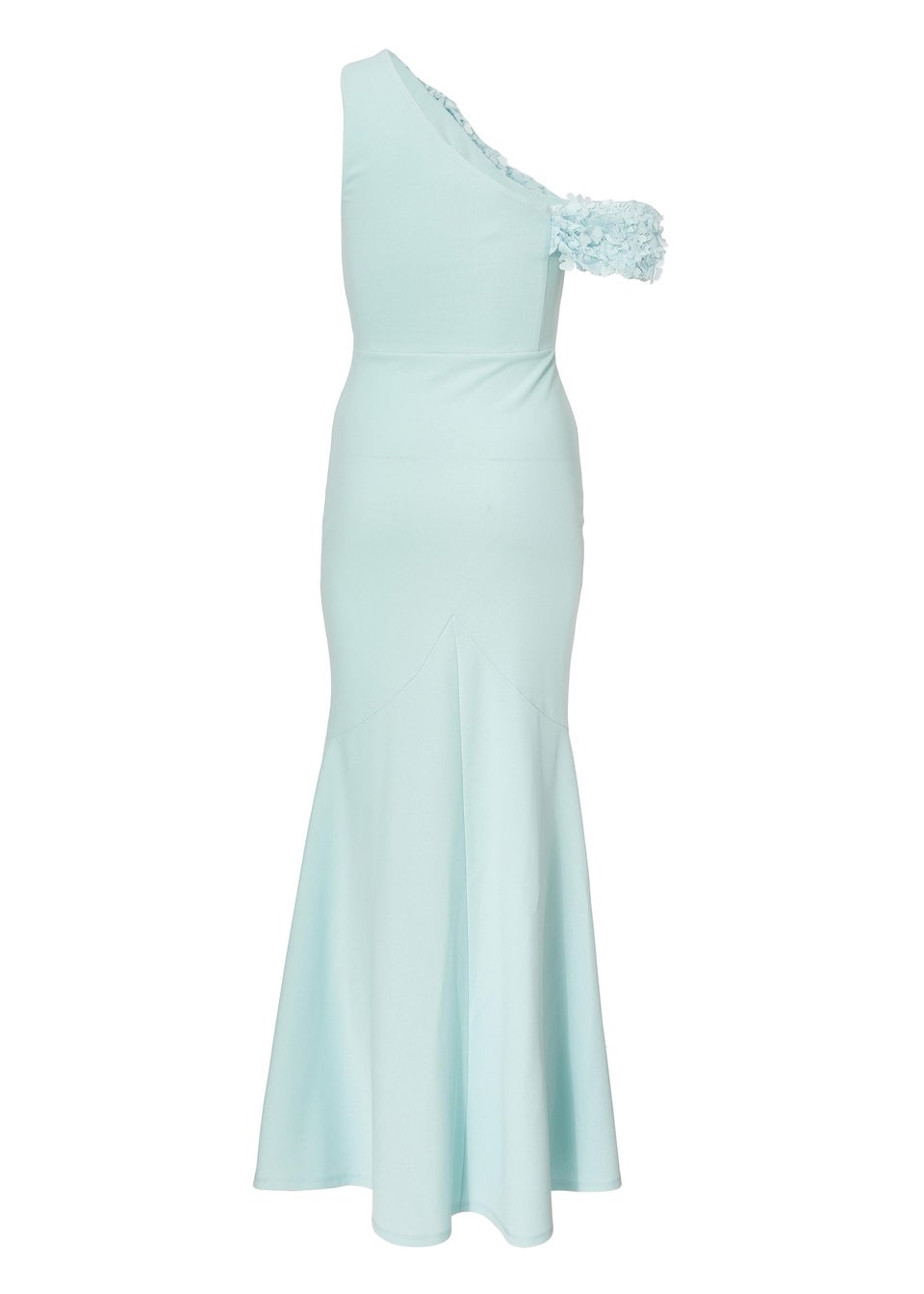 Quiz Blue Petite Floral Maxi Dress