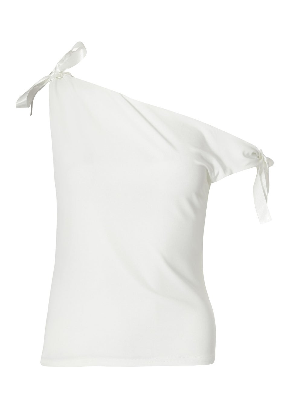 Quiz White Bow Detail Top