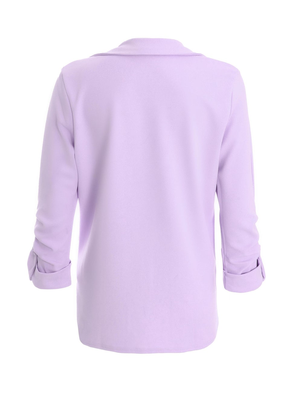 Quiz Lilac Ruched Sleeve Tailored Blazer