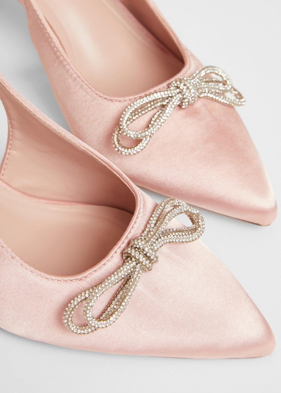 Quiz Pink Wide Fit Sling Back Heels