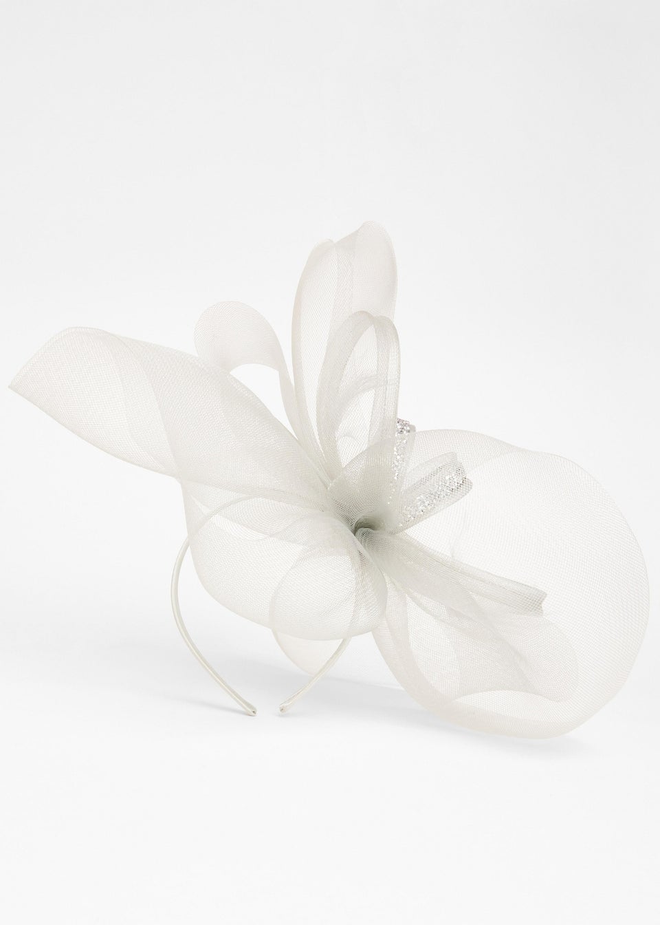 Quiz Grey Diamante Bow Headband Fascinator