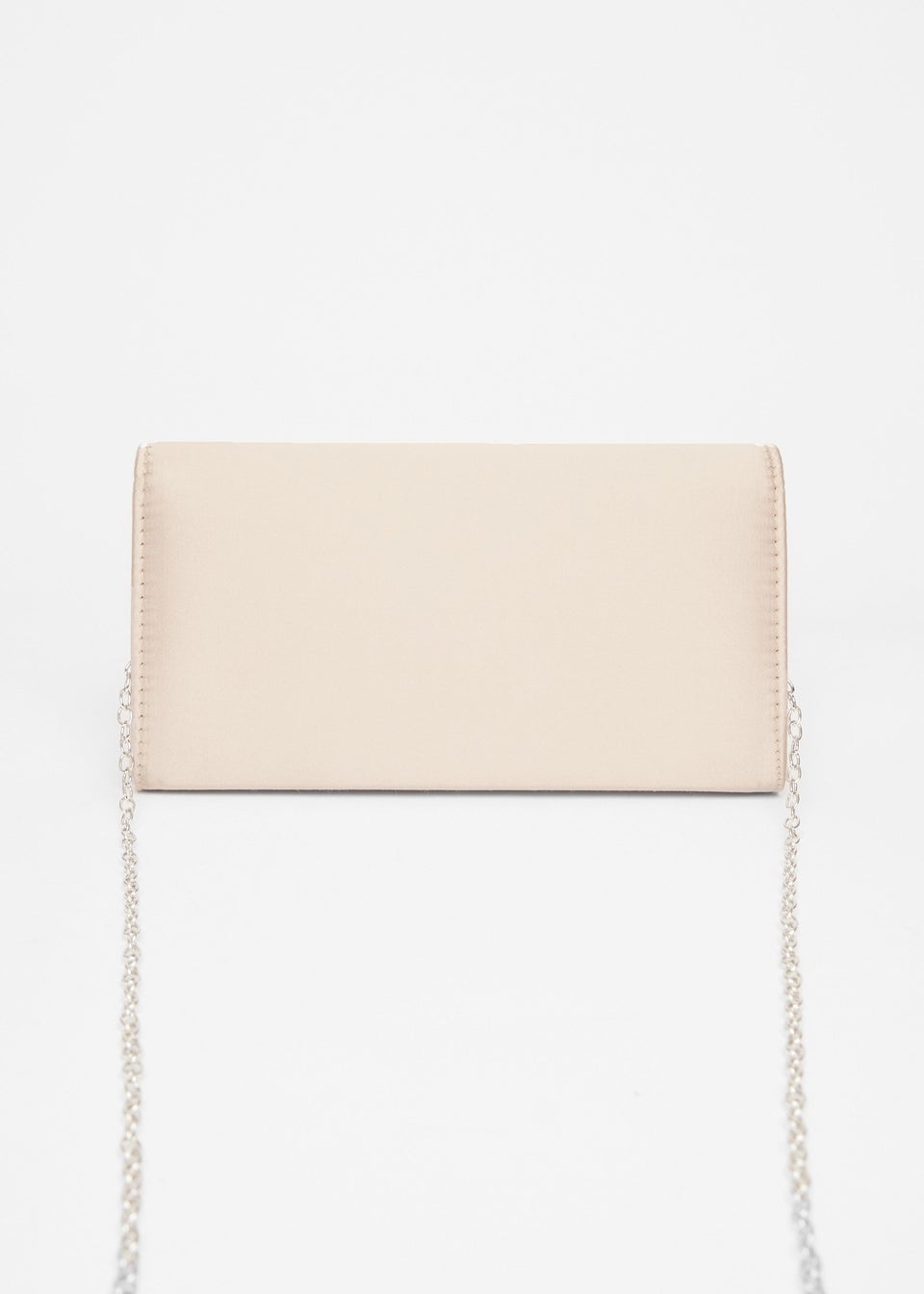 Quiz Cream Diamante Envelope Clutch