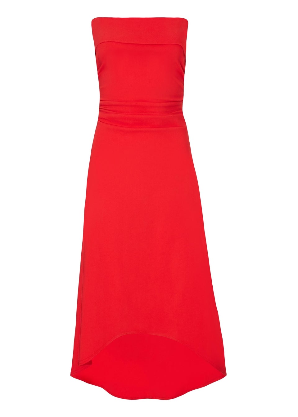 Quiz Red Bandeau Midi Dress