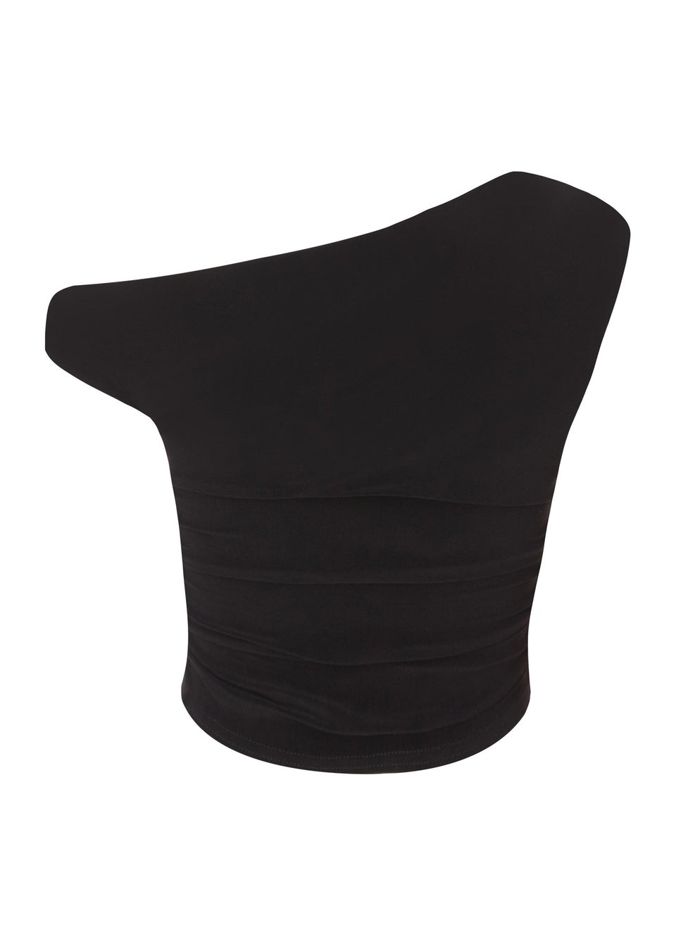 Quiz Black Buckle Drop Shoulder Top